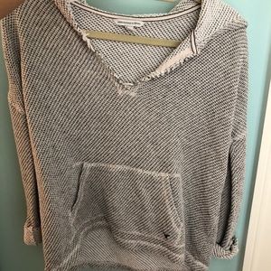 American eagle woven sweatshirt hoodie